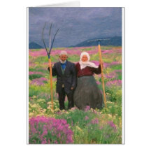 landscape  heavenly kurdish family greeting card