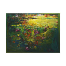 Landscape in Blue Gallery Wrap Canvas