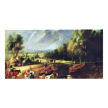 Landscape With A Rainbow By Rubens Peter Paul Photo Cards