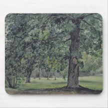 Landscape with Chestnut Tree in the Foreground Mouse Pads
