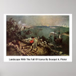 Landscape With The Fall Of Icarus By Bruegel A. Pi Posters