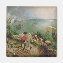 Landscape with the Fall of Icarus, c.1555 Refrigerator Magnets