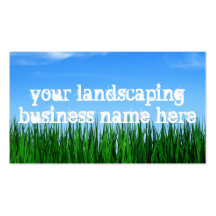 landscaping business business card