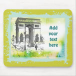L'Arc de Triomphe Collage Art Mousepad