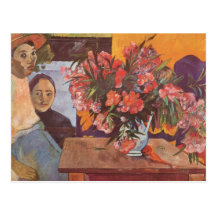 Large bouquet of Tahitian children - Paul Gauguin Postcards