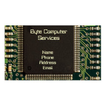 Large Chip and Motherboard Macro Business Cards