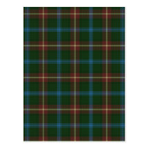 Large Manitoba tartan Postcards
