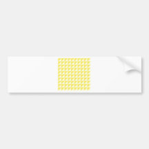 Large Triangles - Light Yellow and Corn Bumper Stickers