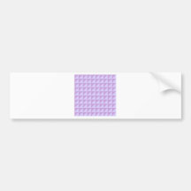 Large Triangles - Wisteria and Pale Lavender Bumper Sticker