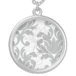 large white and black bold damask jewelry