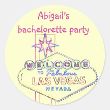 Las Vegas Bachelorette Party Stickers