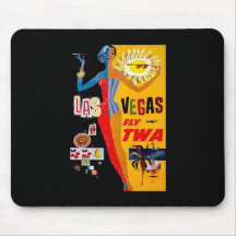 Las Vegas Fly TWA Mouse Pad