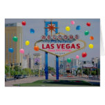 Las Vegas Happy 50th Birthday Card  in Pink