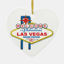 Las Vegas Honeymoon Christmas Ornaments
