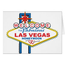 Las Vegas Honeymoon/Save the Date Greeting Cards