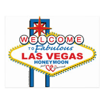 Las Vegas Honeymoon/Save the Date Post Card