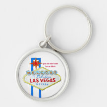 Las Vegas Personalised Event Key Chain