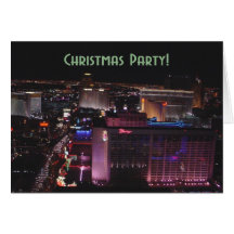 Las Vegas Strip Christmas Party! Invitaiton Card