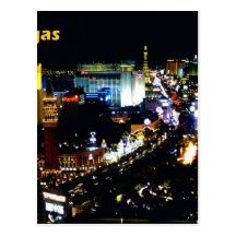 Las Vegas The Strip at night Post Cards