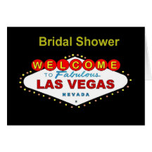 Las Vegsa Bridal Shower Cards