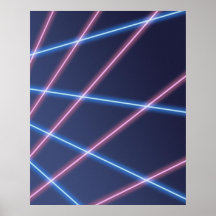 Laser-beam School Portrait Backdrop Print