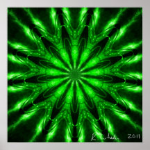 Laser flower print