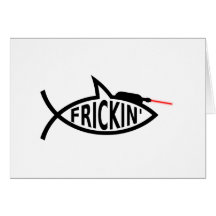 Laser Ichthys Greeting Card
