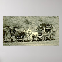Last Deadwood Coach 1890 Print