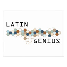 Latin Genius Postcard
