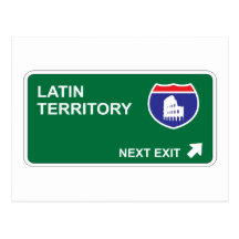 Latin Next Exit Postcard