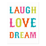 LAUGH LOVE DREAM! POSTCARDS