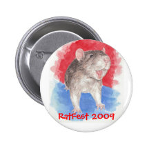 laughing rat, Ratfest 2009 Pinback Buttons