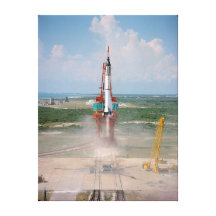 Launch of Freedom 7 Photograph Stretched Canvas Prints