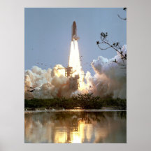 Launch of Space Shuttle Columbia (STS-4) Poster
