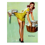 Laundry Pinup Post Card