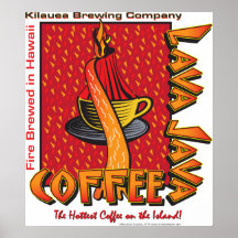 Lava Java Hawaiian Coffee Posters