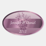 Lavender Personalised Wine Labels stickers