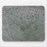 Lavender Retro Flowers and Butterflies Abstract Mousepads