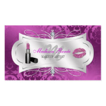 Lavish Plum Sparkling Cosmetologist Business Cards