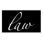 Law: Attorney, Lawyer Script Business Card Templates