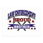 Law Enforcement Proud Brother Post Cards