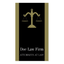 Law Firm Attorney Lawyer Office Gold Scale Business Card Templates