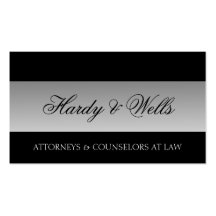 Law Firm Office Lawyer Attorney Silver Fade Business Card