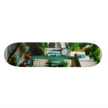 Law Office With Clock Skateboard Deck