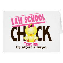 Law School Chick 3 Greeting Card