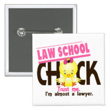 Law School Chick 3 Pinback Button