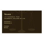 Law Student Business Card 2