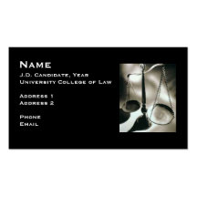 Law Student Business Card 3
