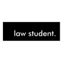 law student. business card template