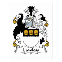 Lawless Family Crest Post Cards